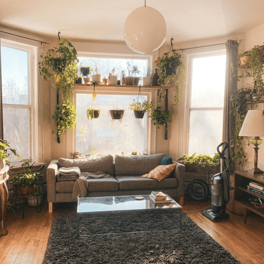 Clean living room in Dublin home